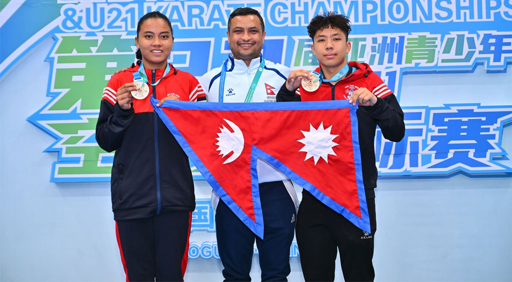 नेपाललाई करातेमा दुई कांस्य